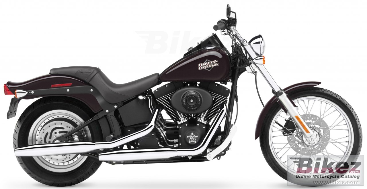 Big Harley-Davidson fxstbi softail night train picture and wallpaper from Bikez.com